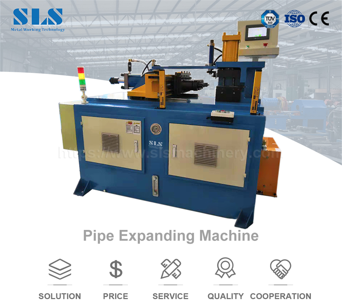 TM60NC Type 3 Station Hydraulic Exhaust Pipe Expander Tool Tube