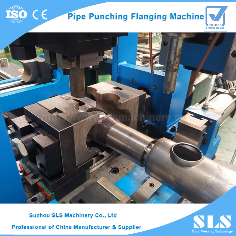 Copper Aluminum Stainless Steel Metal Tube Hydraulic Piercing Press Pipe Hole Punching Flanging Machine