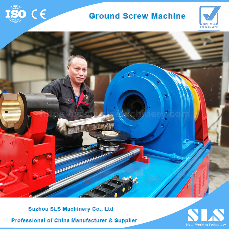TP-127Y Type Semi-auto Ground Screw Swaging Machine for Pipe Pile Tapering