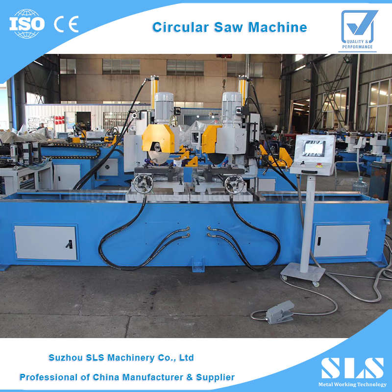 DC-425Y Type Two Heads Copper Aluminum Steel Pipe Angle Sawing Tube Profile Double End Cutting Machine